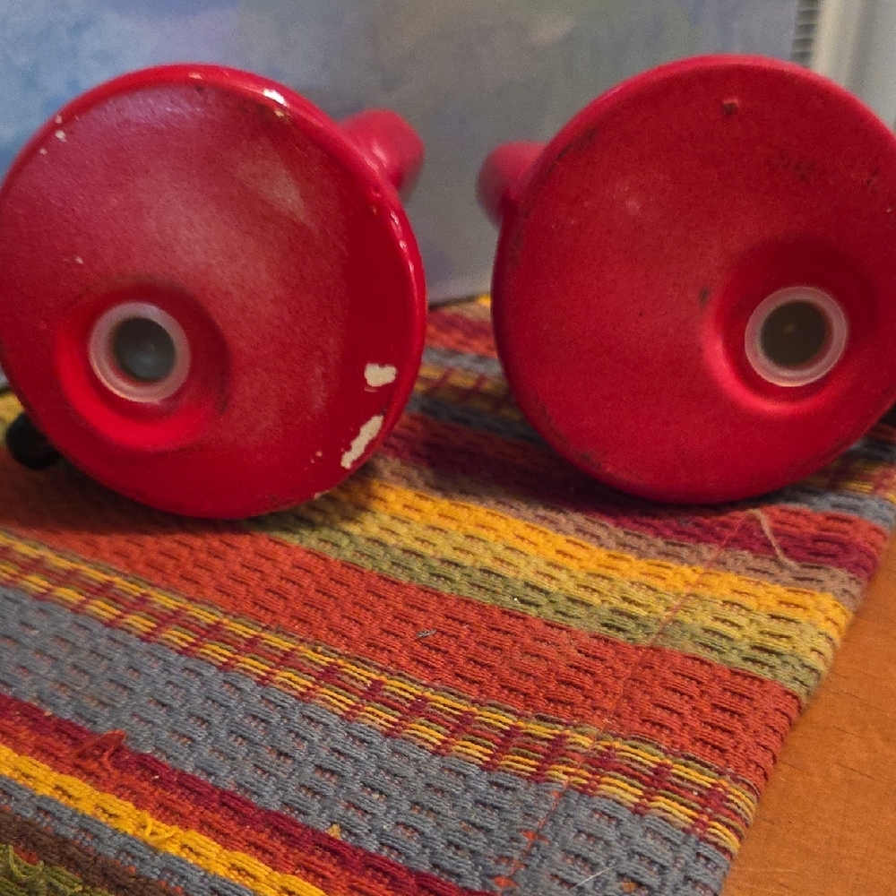 Red Salt and Pepper Shaker Set - Picture 3 of 3
